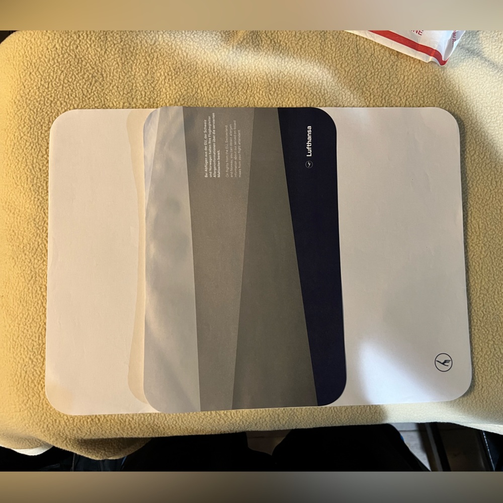Lufthansa Airlines traymat set of 2